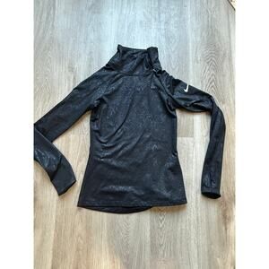 Nike Pro Dri-Fit Long Sleeve Black Snakespin print Women's size Small